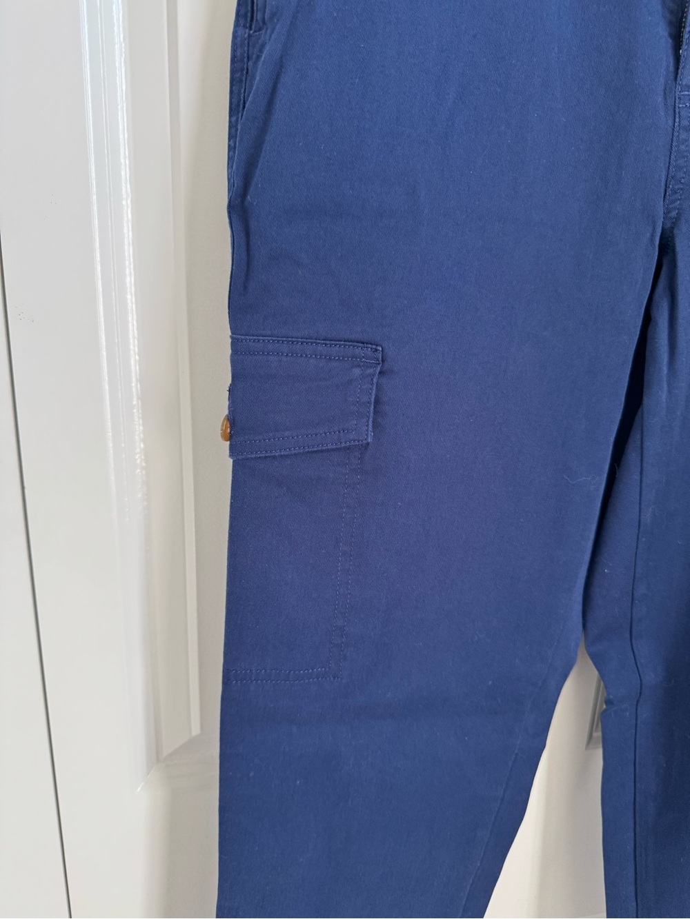 Lands' End NWOT Dark Blue Cargo Pants Size 10 - Picture 4 of 11